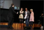 Preisträgerin Mirjam Orthen (HFF) mit Gabriele Röthemeyer (MFG) und Michael Ackermann (MRN FilmCommission)