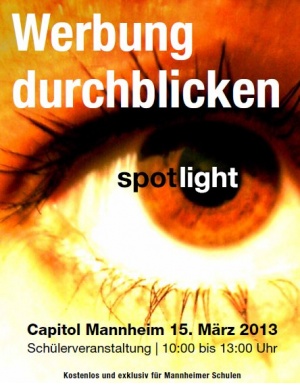 Schülerveranstaltung spotlight DURCHBLICK